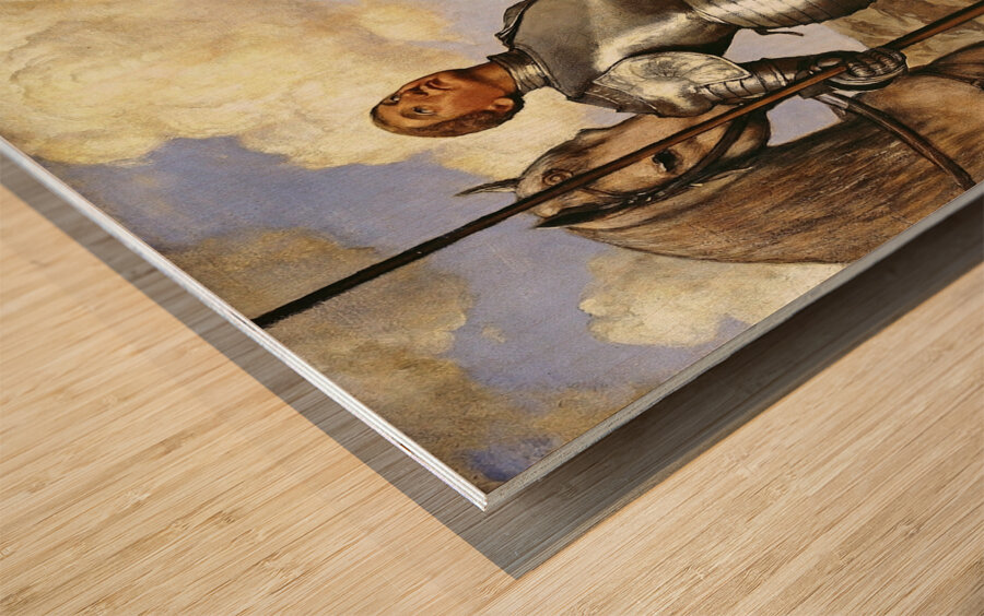 Knight Saint George [1889] by Hans Thoma [1839–1924] Wood print