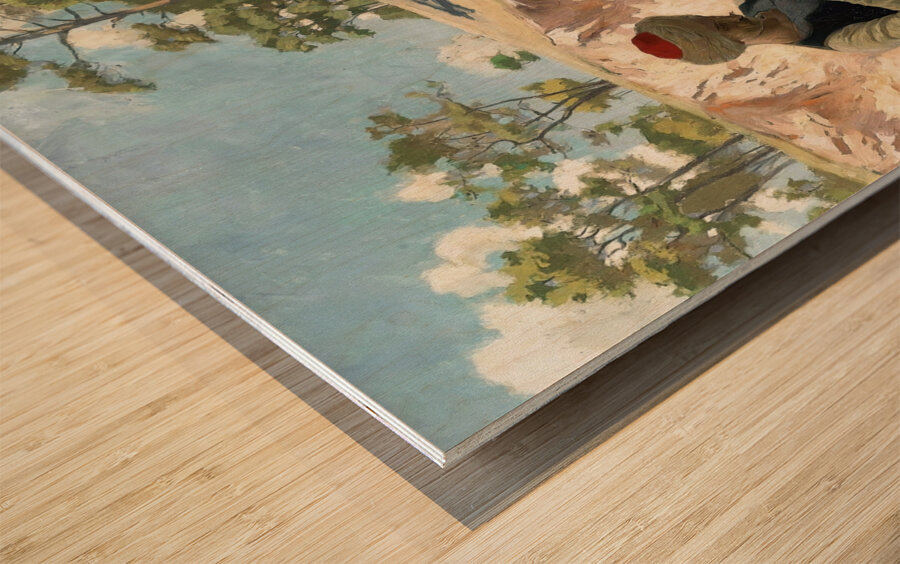 Praying by Stefano Farneti [1855–1926] Wood print