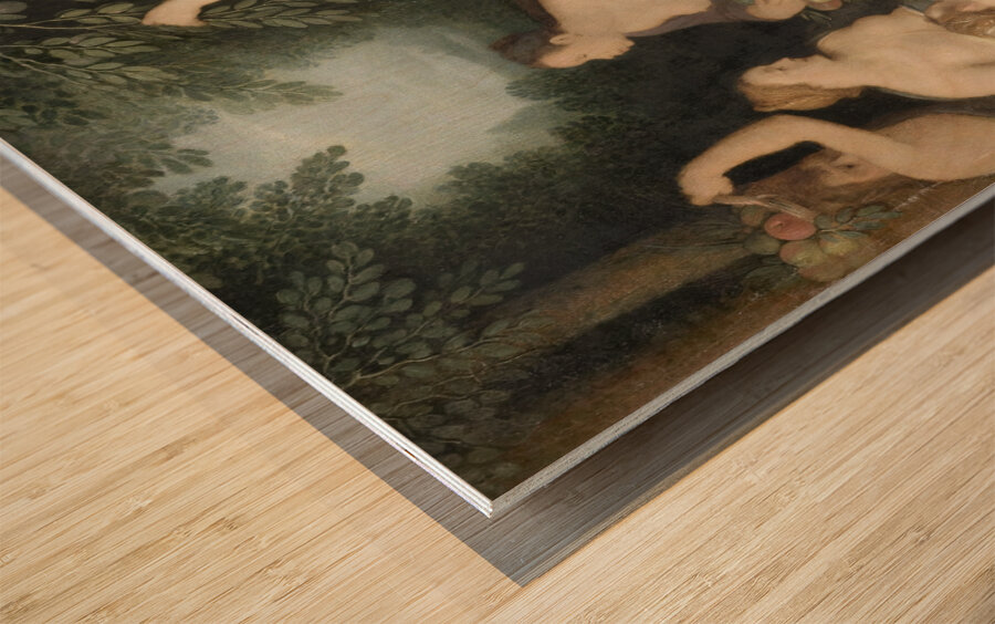 Pomona Receiving the Harvest of Fruit [1626] by Cornelis Cornelisz Van Haarlem [1562–1638] Wood print