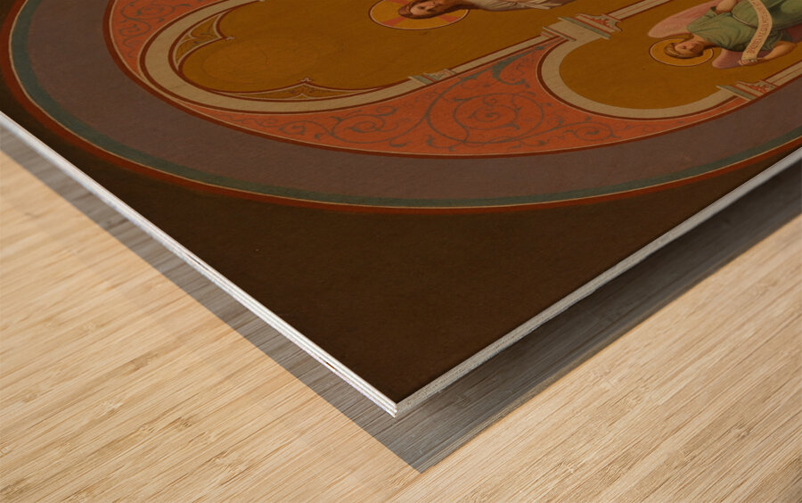 Le Sacré–Coeur [1874] by Savinien Petit [1815–1878] Wood print