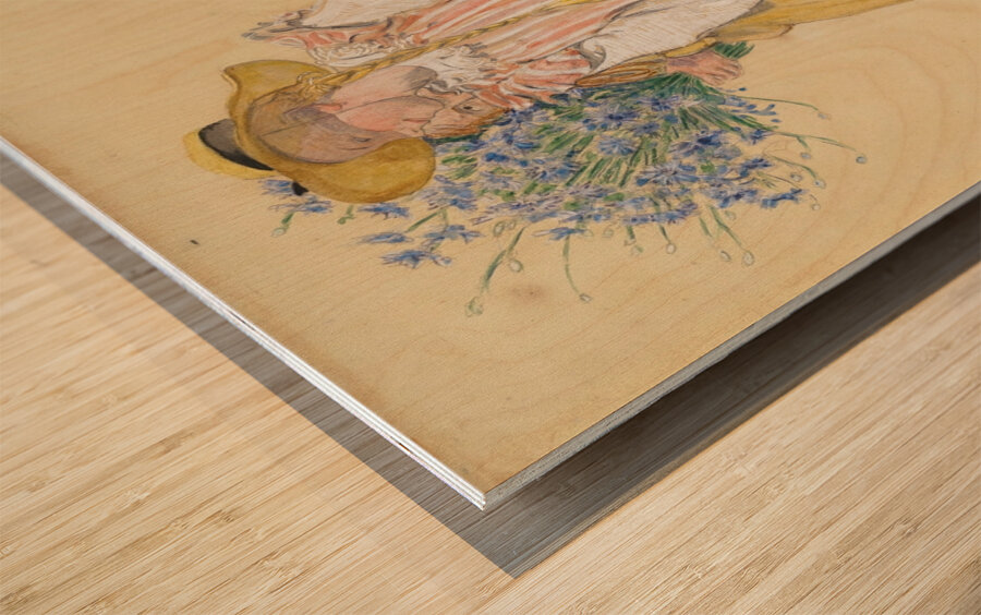 Lisbeth och Brita [1902] by Carl Larsson [1853–1919] Wood print