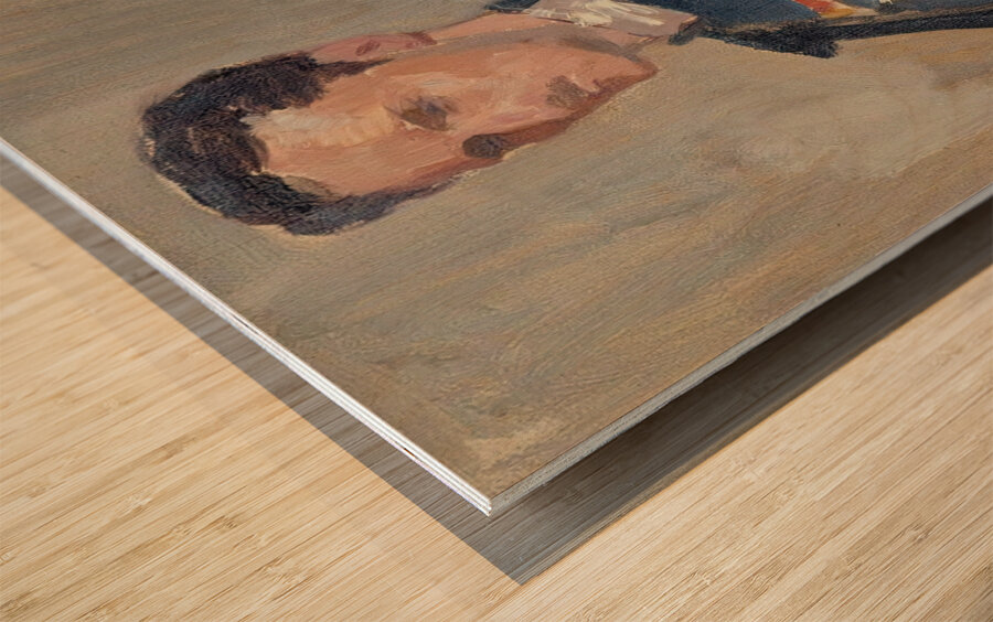 Skecth for the Portrait of Prince Carl [1890–1895] by Albert Edelfelt [1854–1905] Wood print