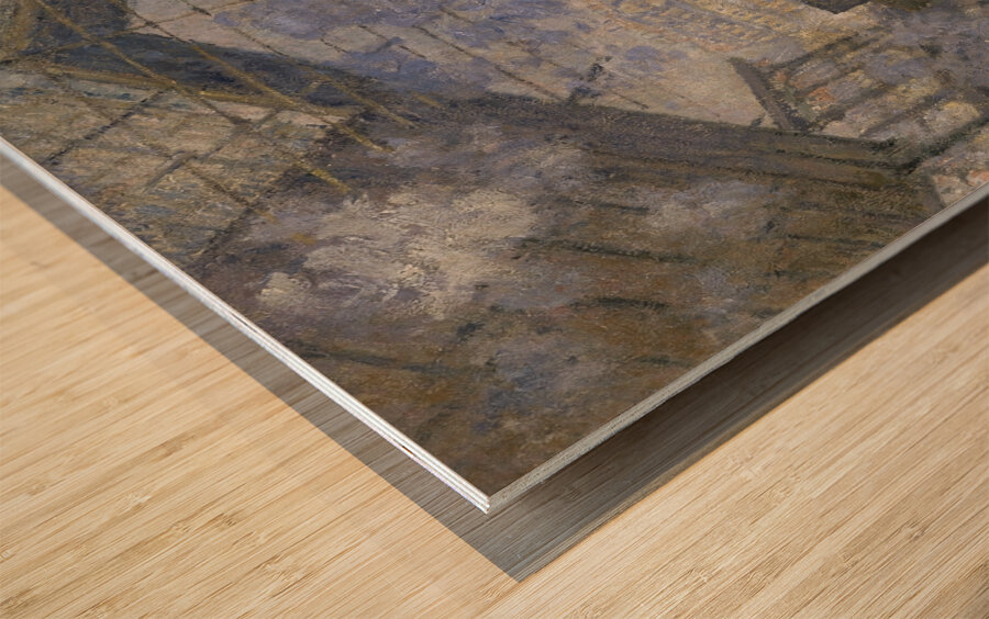 The Saint–Lazare Station [1877] by Claude Monet [1840–1926] Wood print