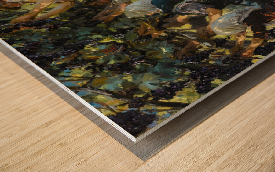 Wine Harvest In The Tyrol [1901] by Peder Severin Krøyer [1851–1909] Wood print