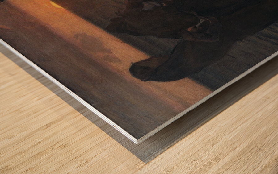 The Old People by the Beach [1903] by Richard Bergh [1858–1919] Wood print