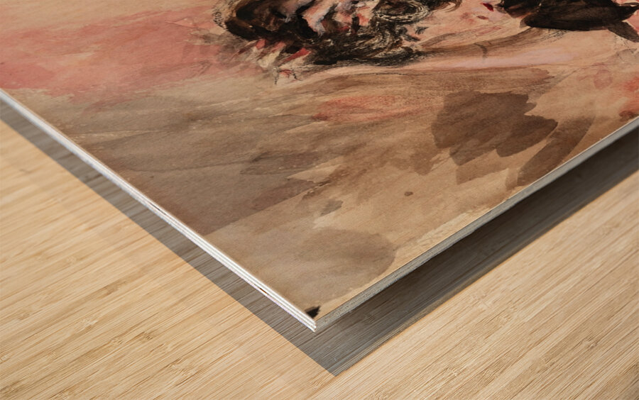 Woman fixing her hair [1918] by Giovanni Boldini [1842–1931] Wood print