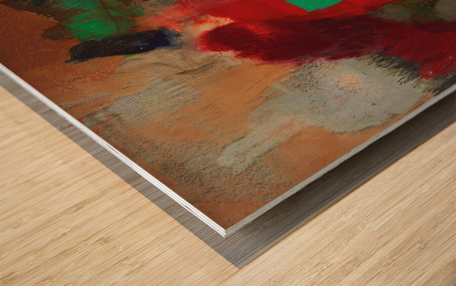 Grünviereck [1921] by Kurt Schwitters [1887–1948] Wood print