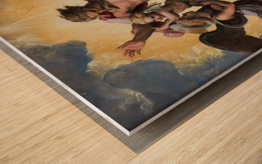 Ezekiel’s Vision [1517–1518] by Raphael [1483–1520] Wood print