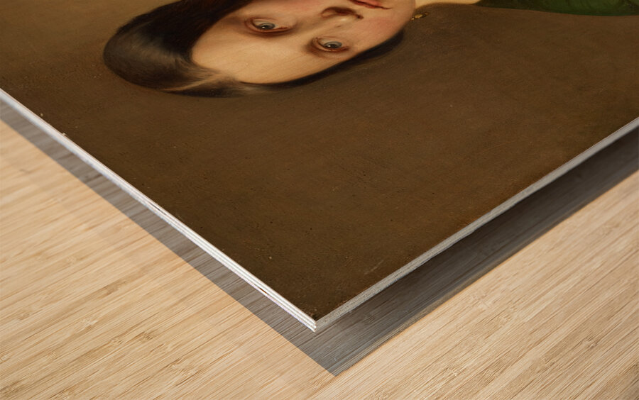 Portrait Of A Woman by Adolf Follenweider [1823–1895] Wood print