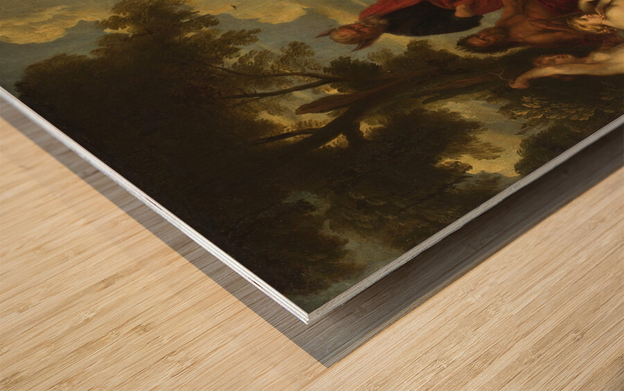 Judgement of Midas by Follower of Jacob Jordaens [1593–1678] Wood print