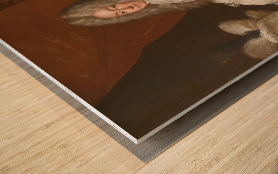 Portrait of antoine nompar de caumont. Duke of lauzun by Circle of Alexis–Simon Belle [1674–1734] Wood print