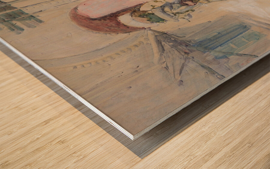 The orange sellers. Tangiers [1905] by Frances Hodgkins [New Zealander. 1869–1947] Wood print