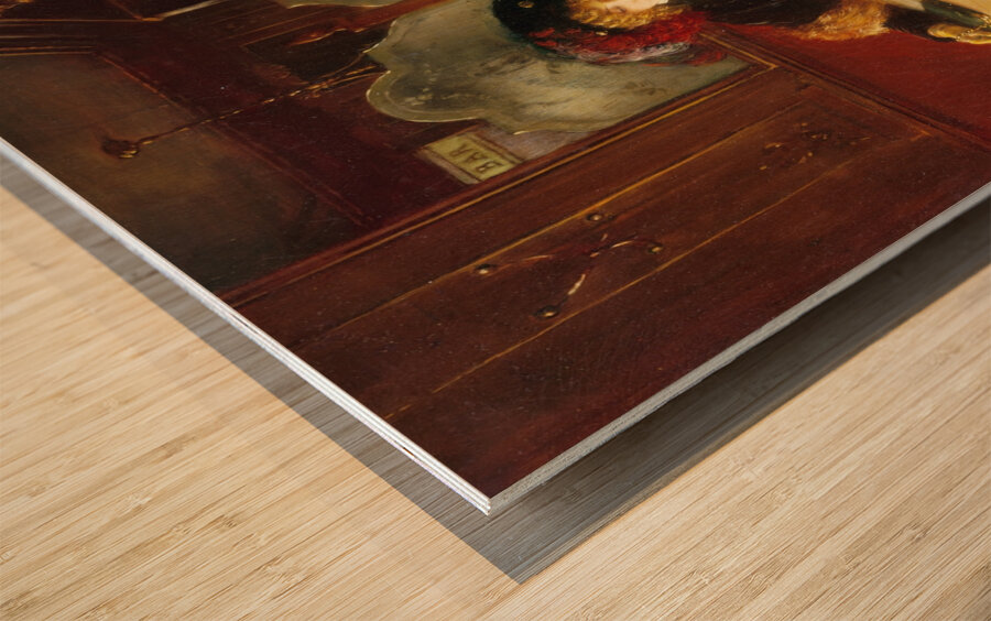 Au café. Dit l’Absinthe [1909] by Jean Béraud [1849–1935] Wood print