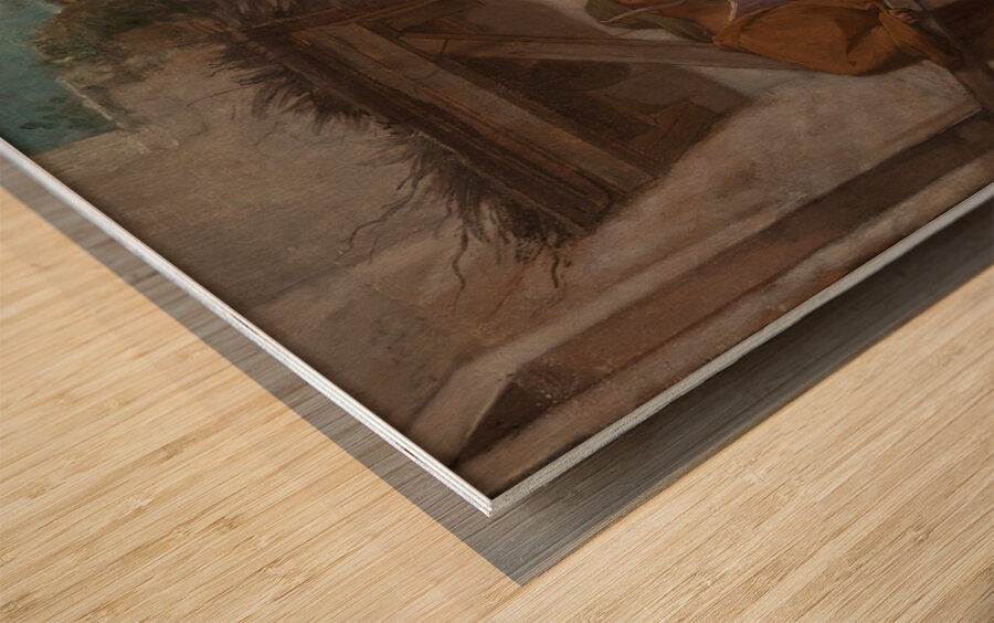 La Visitation [1872] by Jules–Joseph Meynier [1826–1903] Wood print