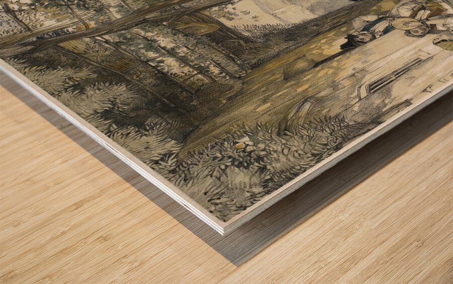 Spanish Peasants Dancing the Bolero [1836] by John Frederick Lewis [1805–1876] Wood print