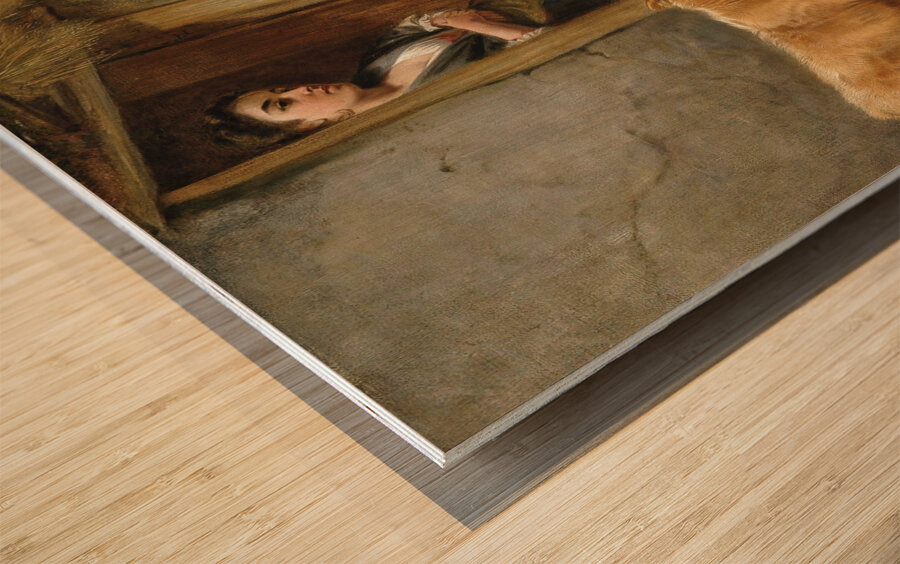 The shepherd’s home by Richard Ansdell [1815–1885] Wood print