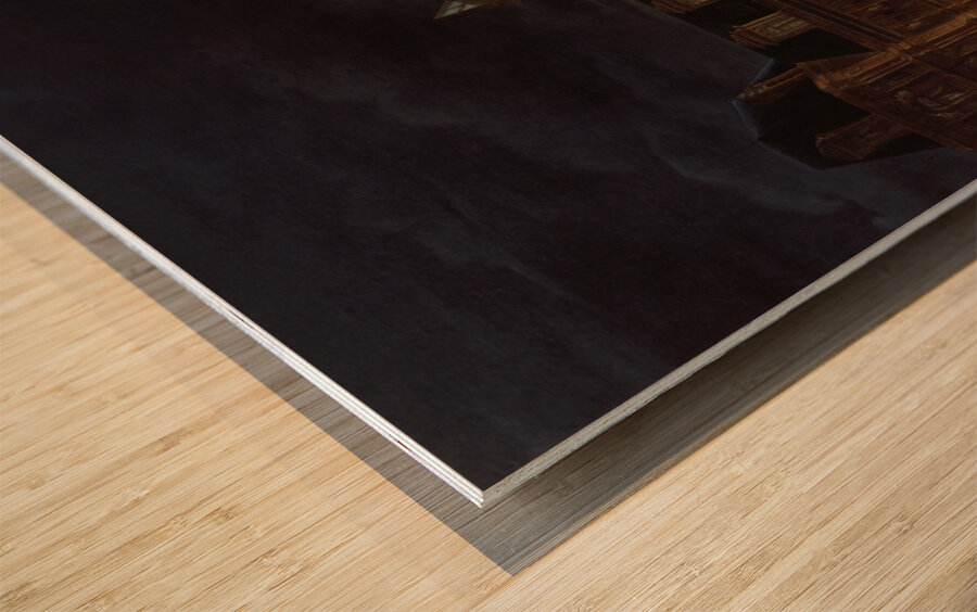 Illumination de l’Hôtel de Ville pour la fête du roi. Le 1er mai 1847 [1847] by Auguste Roux [19th century] Wood print