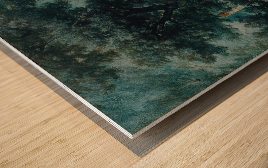 Waldinneres [1876] by Remigius Adrianus van Haanen [1812–1894] Wood print