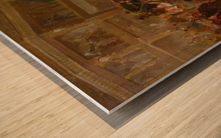 Emperor Napoleon III And Empress Eugenie In A Carriage [Mid–19th Century] by French School [16th–20th Century] Wood print