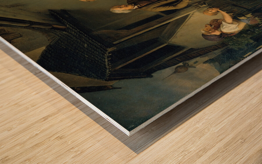 Der Findling [1851] by Ferdinand Mallitsch [1820–1900] Wood print