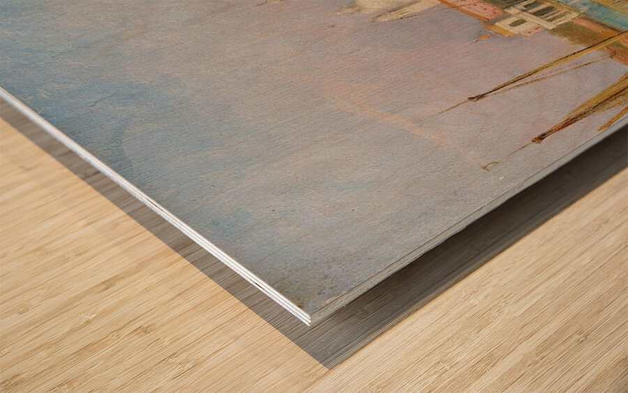 View Of Venice by Charles Landelle [1821–1908] Wood print