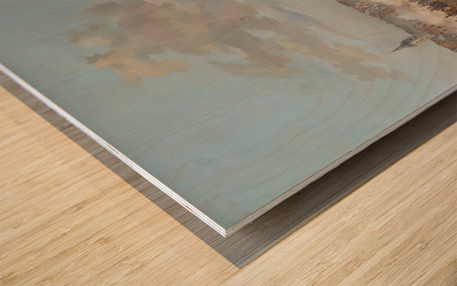 Swedish Troops Assaulting the Town Gate of Leipzig. October 19. 1813 [1853] by Alexander Wetterling [1796–1858] Wood print