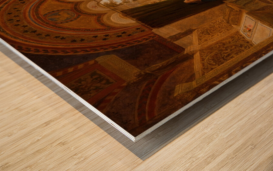 Interior of a monastery in Italy [1853] by Elmslie William Dallas [1809–1879] Wood print