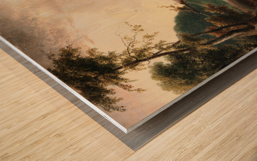 Delaware Water Gap by Thomas Doughty [1793–1856] Wood print