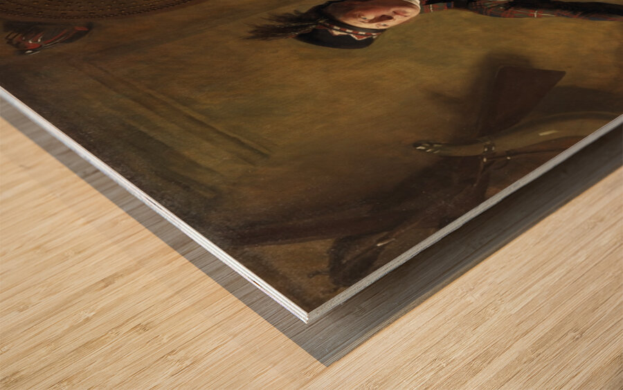 Colonel Alastair Ranaldson Macdonell of Glengarry [1771–1828] by Sir Henry Raeburn [1756–1823] Wood print