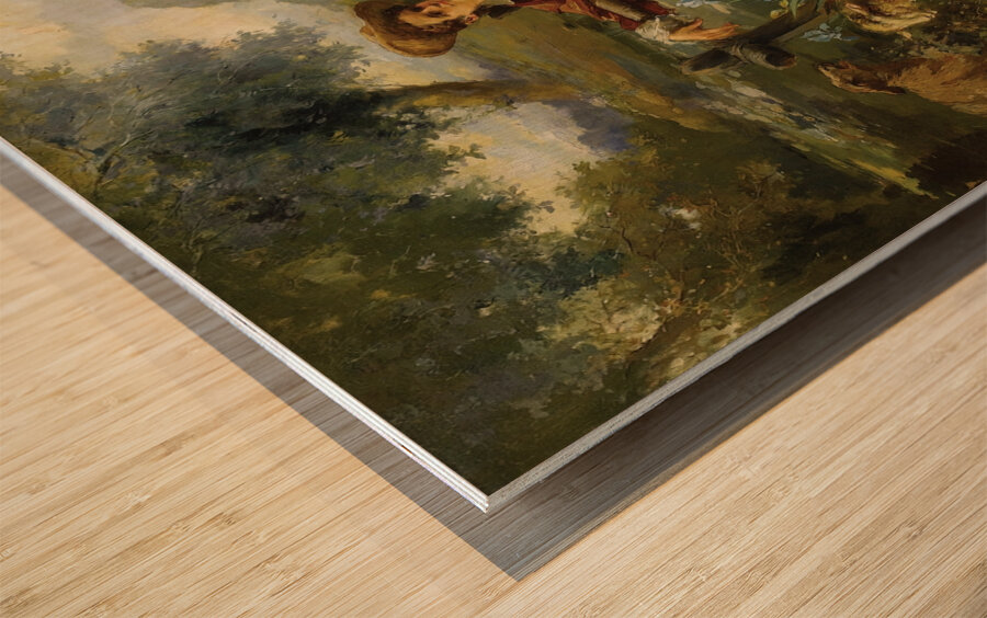 Fête Champêtre by Vicente García De Paredes [1845–1903] Wood print