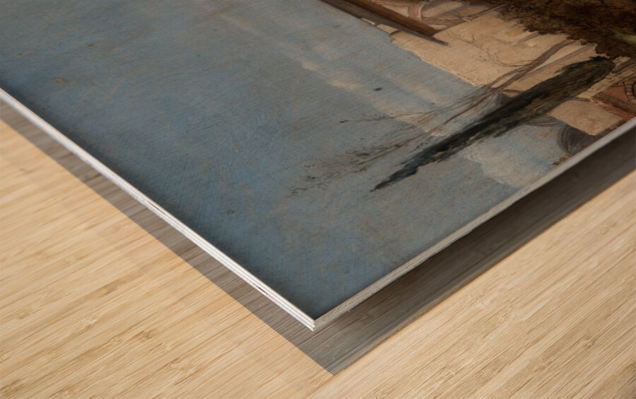 Scene with the Sultan [1865–1876] by Stanisław von Chlebowski [1835–1884] Wood print