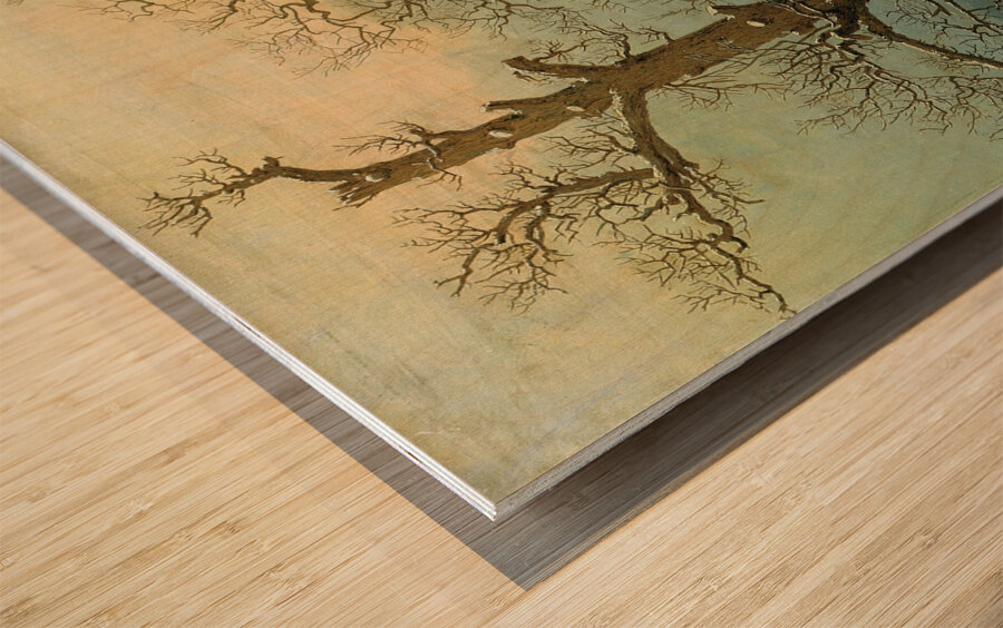 Cairn in Snow by Caspar David Friedrich [1774–1840] Wood print