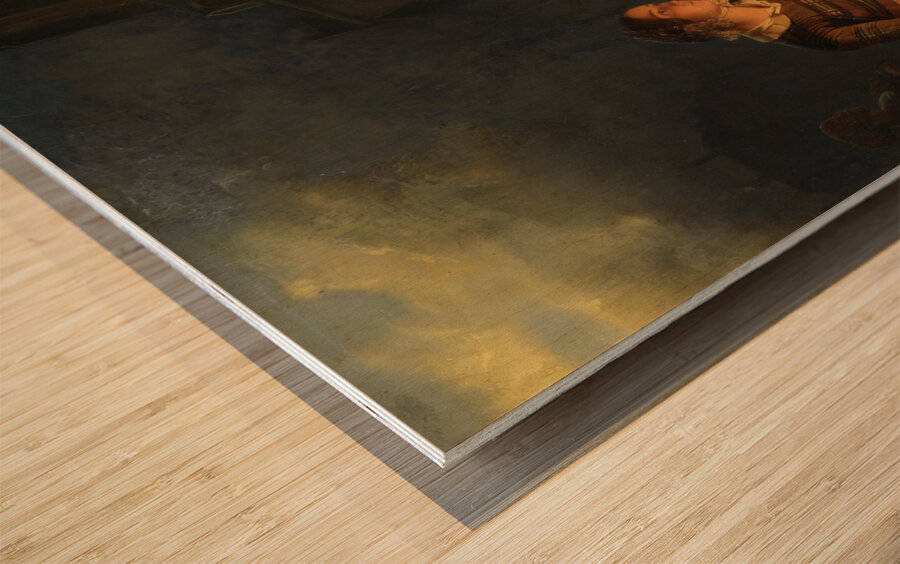 Moonlit Market In The Hague by Petrus van Schendel [1806–1870] Wood print