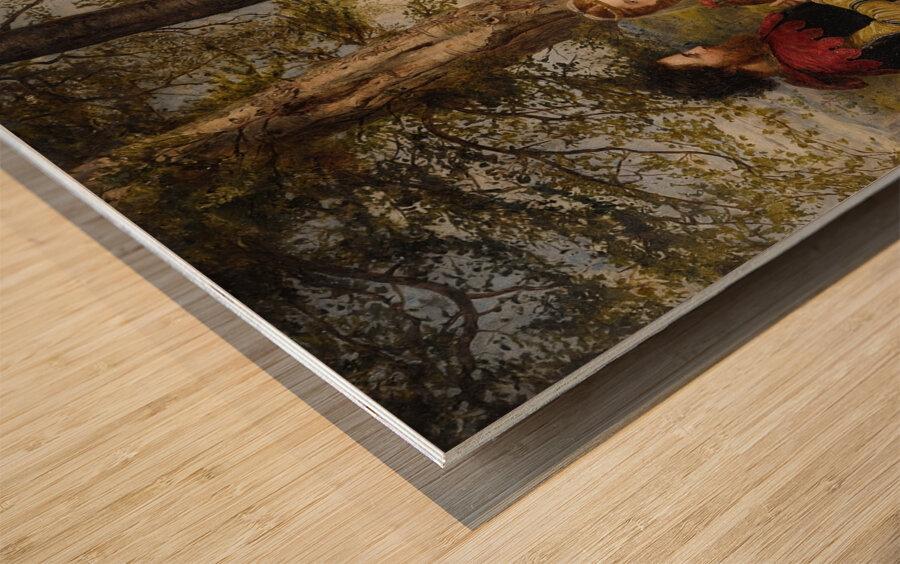 Sir Launcelot And Queen Guinevere by James Archer [1822–1904] Wood print