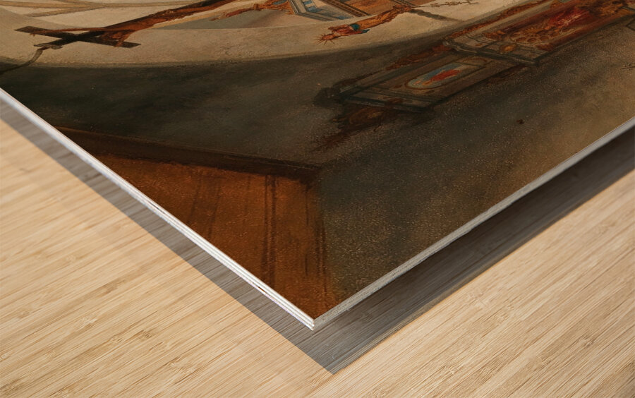 Justuskirche in Flums by Carl Georg Anton Graeb [1816–1884] Wood print