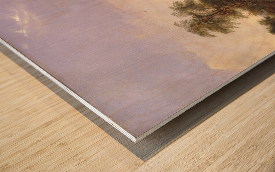 Landscape with Rainbow [1859] by Robert S. Duncanson [1821–1872] Wood print