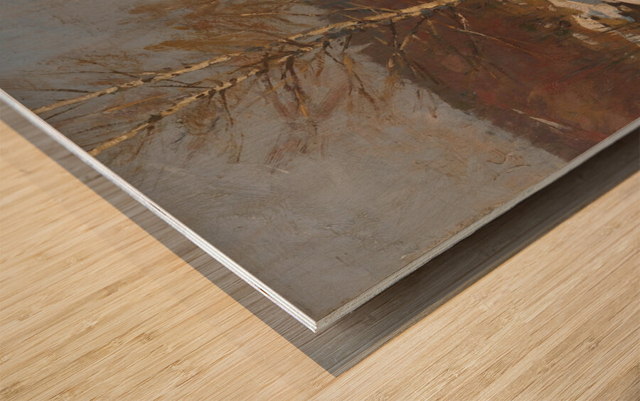 Die Vesperpause [1904] by Otto Strützel [1855–1930] Wood print