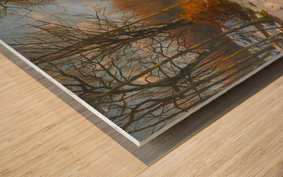 Winter Landscape [1917] by Peder Mørk Mønsted [Danish . 1859–1941] Wood print