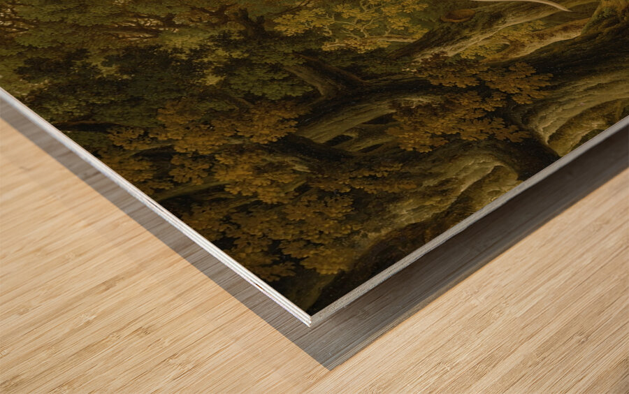 An English Pointer In A Landscape [1811] by Charles Towne [1763–1840] Wood print