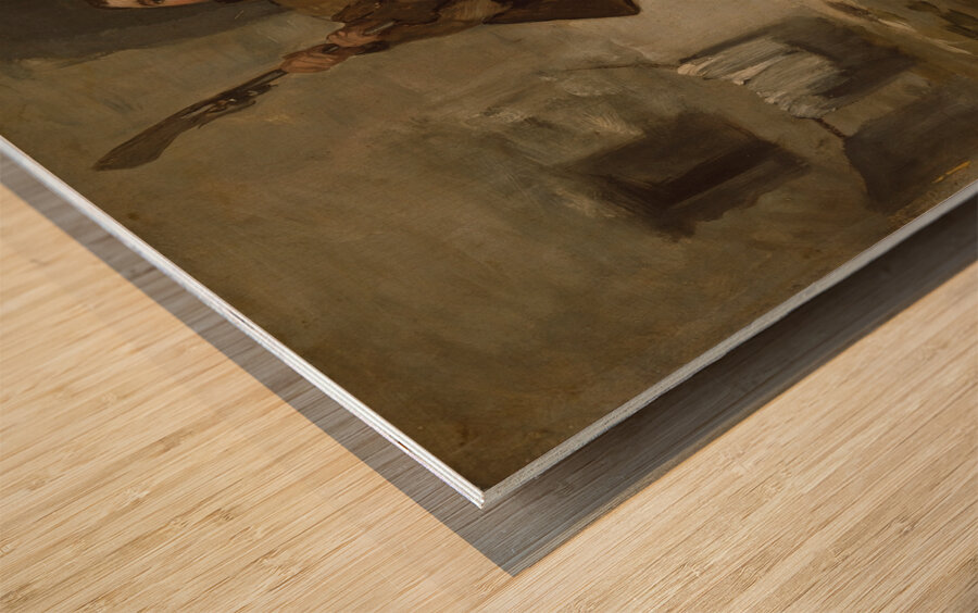 Friar Pedro Clubs El Maragato with the Butt of the Gun [c. 1806] by Francisco de Goya [1746–1828] Wood print