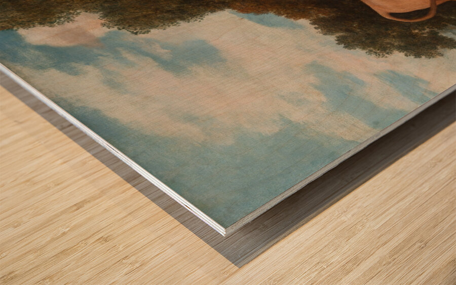 Bulls Fighting [1786] by George Stubbs [1724–1806] Wood print