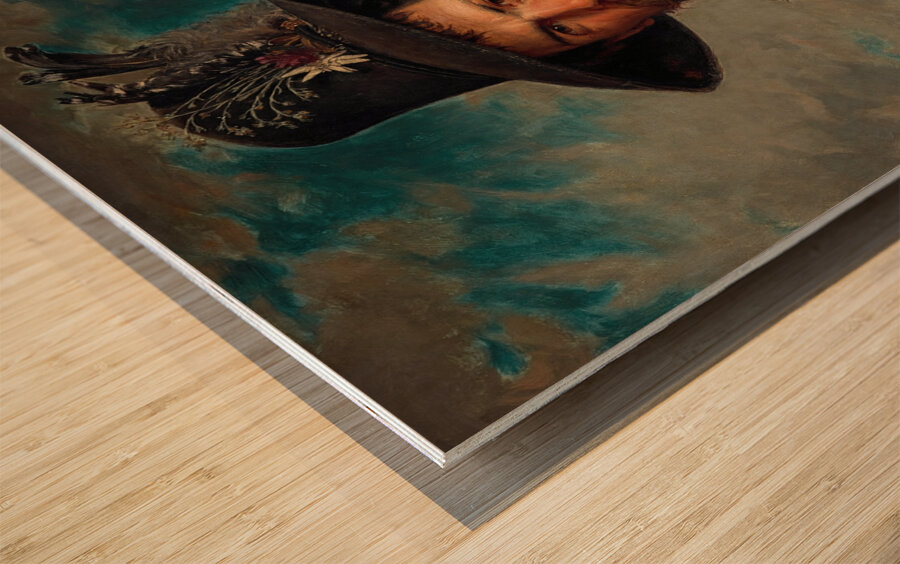 Tiroler Bauer in Stubaier Tracht [1881] by August Pezzey the elder [1847–1915] Wood print