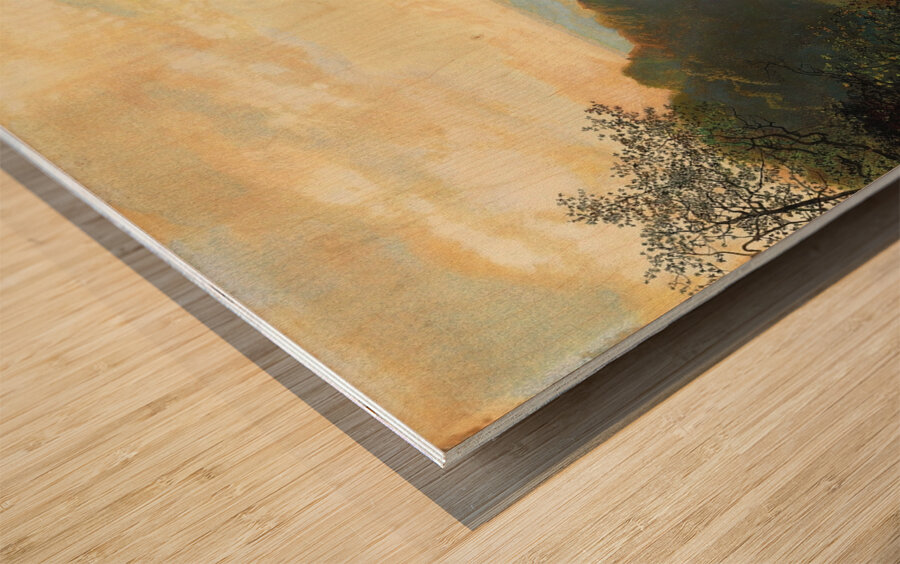 The Wharfe valley. With Barden Tower beyond [1870s] by John Atkinson Grimshaw [1836–1893] Wood print