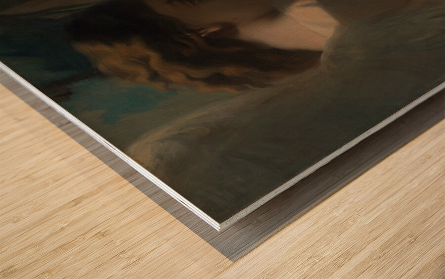 An Angel Praying in the Garden of Olives [1840] by Théodore Chassériau [1819–1856] Wood print