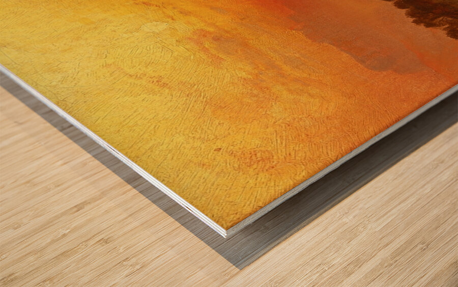 The Golden Hour [1875] by Thomas Moran [1837–1926] Wood print