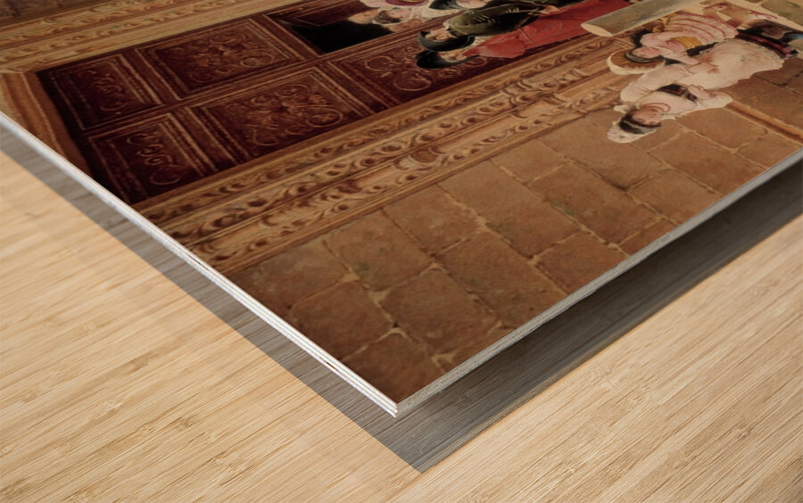 Leaving Church by Germán Álvarez Algeciras [1848–c. 1912] Wood print