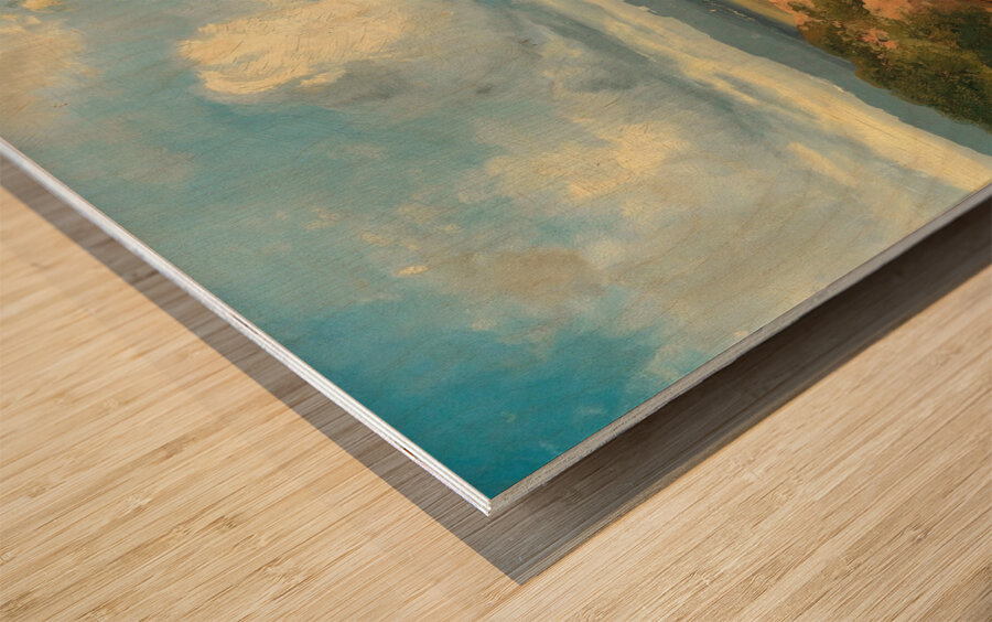 A River Valley by Anton Doll [1826–1887] Wood print