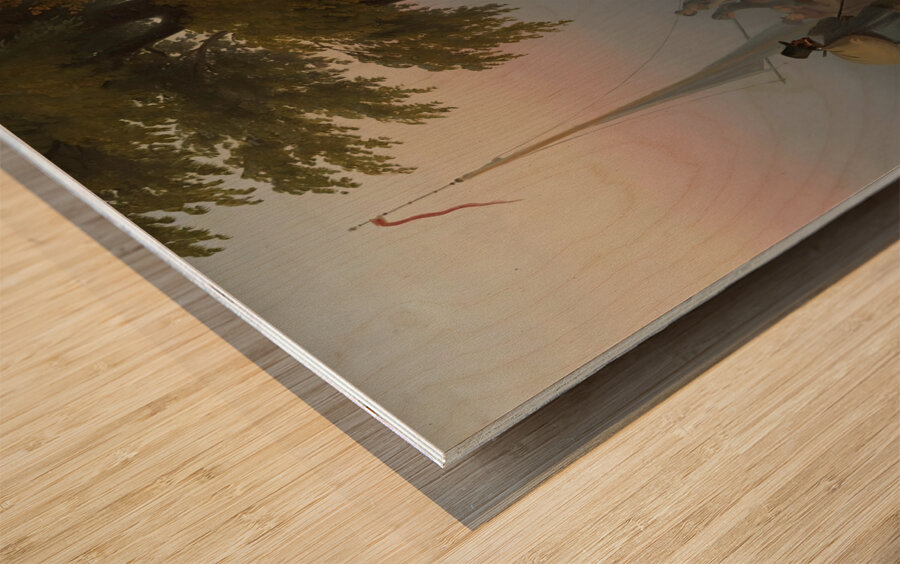 The Fortune Teller [1843] by Christian Grothe [–1849] Wood print