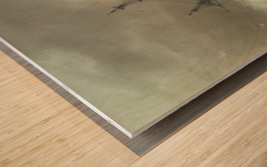 Ship In A Stormy Sea [1888] by Ivan Konstantinovich Aivazovsky [1817–1900] Wood print