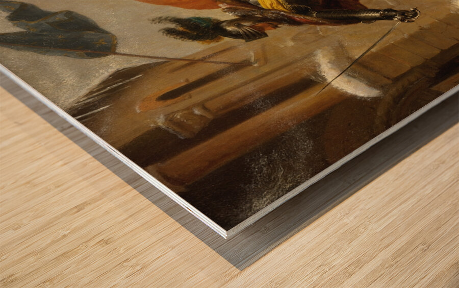 Johann de Werth’s Überfall bei Tuttlingen 1643 [1866] by Karl von Blaas [1815–1894] Wood print